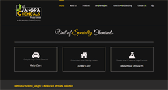 Desktop Screenshot of jangrachemicals.com